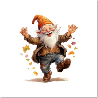 Autumn Happy Gnome #5 Posters and Art